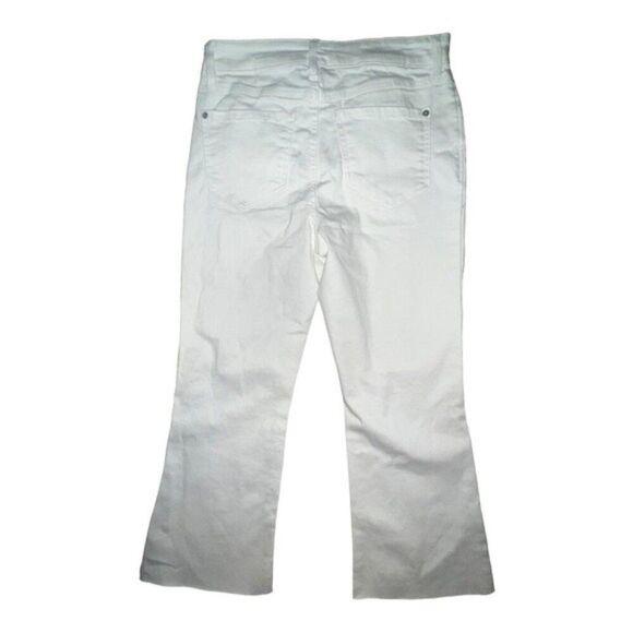 INC Women's Mid-Rise Ripped Kick Flare Jeans Washed White Size 0/25 NWT - Picture 3 of 7